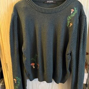 Disturbia Forest Green Sweater